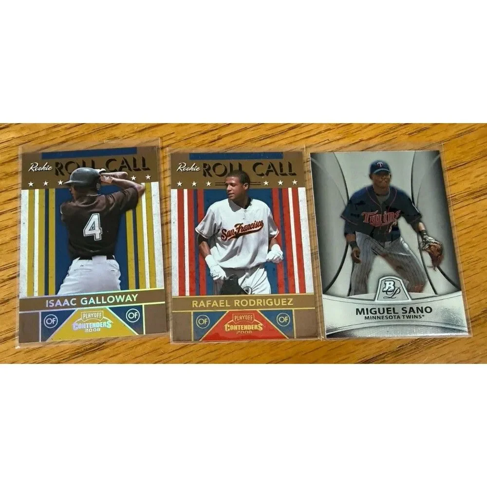 Miguel Sano Bowman Prospect & Donruss Contenders Serial Numbered Lot of 3